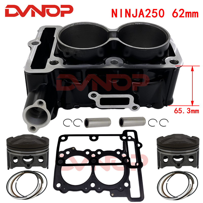 Motorcycle Gasket - 62mm 249cc バイク用シリンダーピストンガスケットキット 13-24年式カワサキ EX250 Ninja250