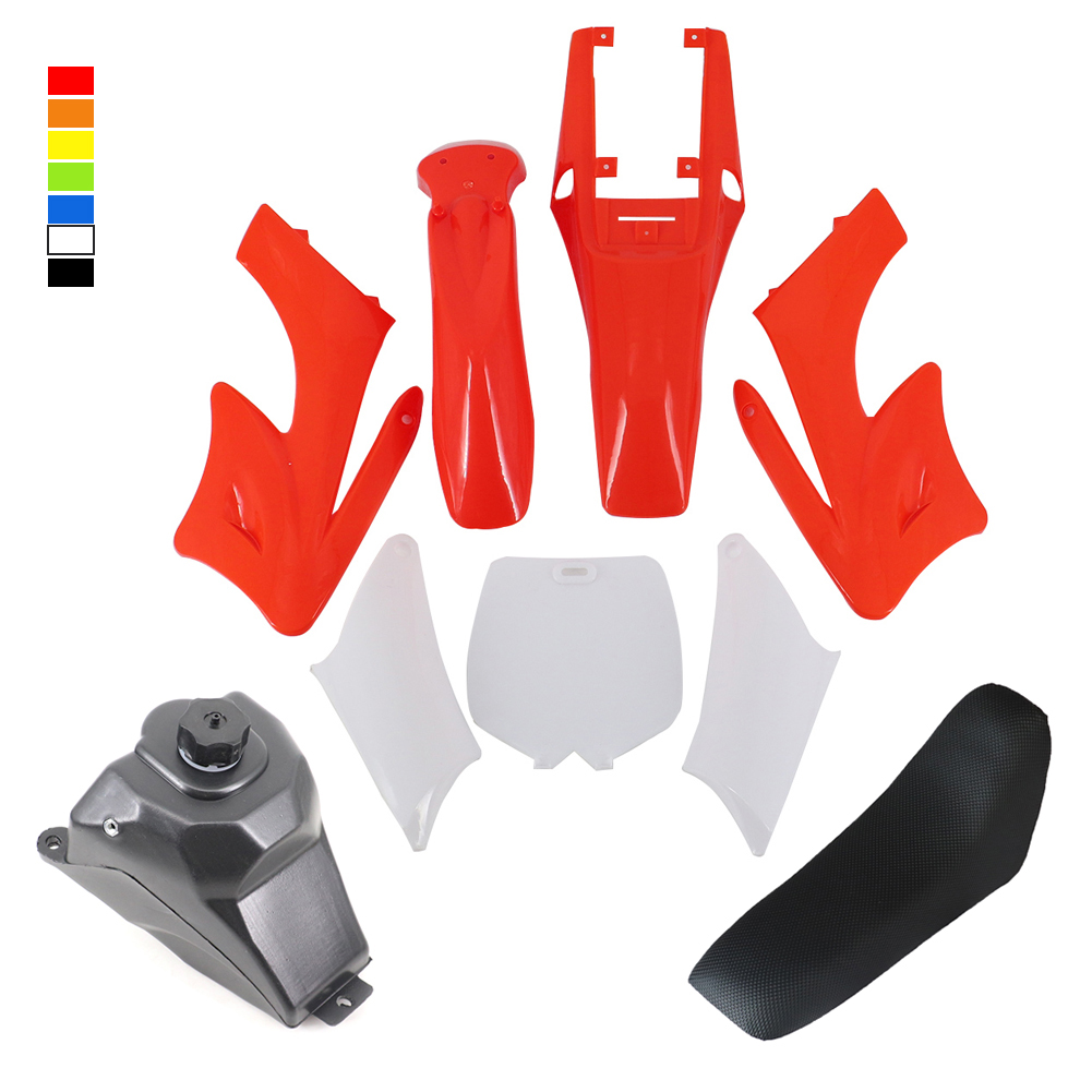 Motorcycle Engine Parts - オートバイプラスチックカバーフェアリングキットマッドガードフェンダーシートアポロ 47 49cc エンジン 2 ストローク子供ダートポケットバイクアクセサリー