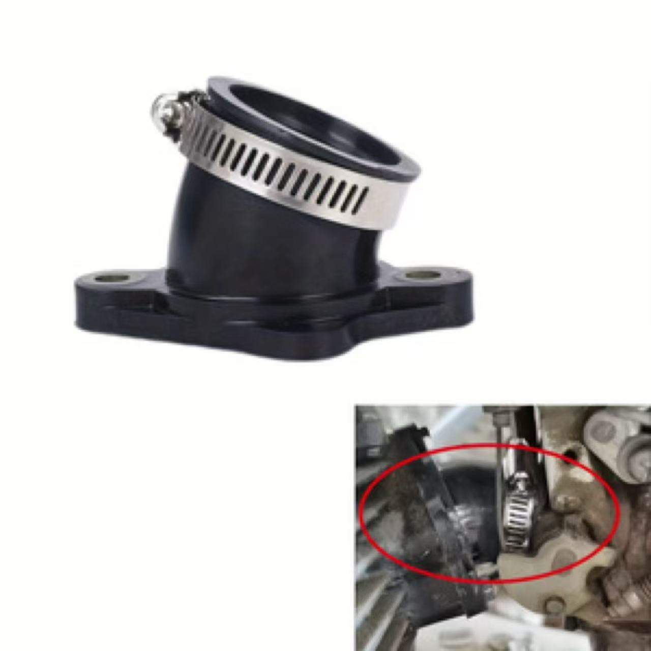 Motorcycle Engine Parts - キャブレターインテークマニホールドブーツパイプ 30 ミリメートル交換部品 CG250cc エンジン ATV