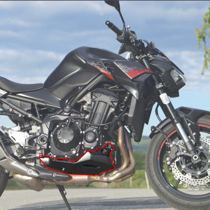 Motorcycle Engine Parts - 2025年新型Z900バイクパーツ エンジンベリーパン ロアスポイラー プロテクションフェアリング Z-900 カワサキZ900