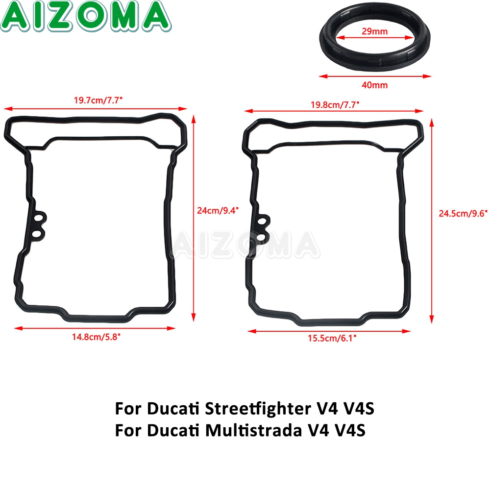 オートバイアクセサリーシリンダーヘッドカバーガスケットドゥカ - Motorcycle Gasket のレビューと価格