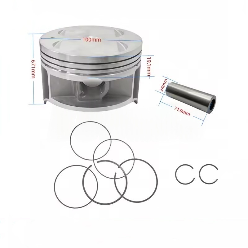 100mm卸売バルク供給カスタムOEM 2008-2018カ - Motorcycle Piston のレビューと価格