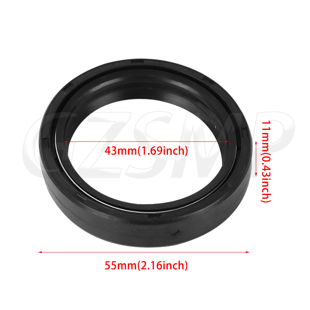 43X55X11mm オイルダストシール モーターサイクルフ - Motorcycle Oil Filter のレビューと価格